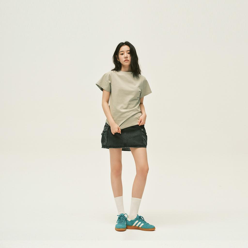 Reju Denim Cargo Skirt - Black