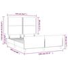 Bed Frame without Mattress Black 140x200 cm Fabric