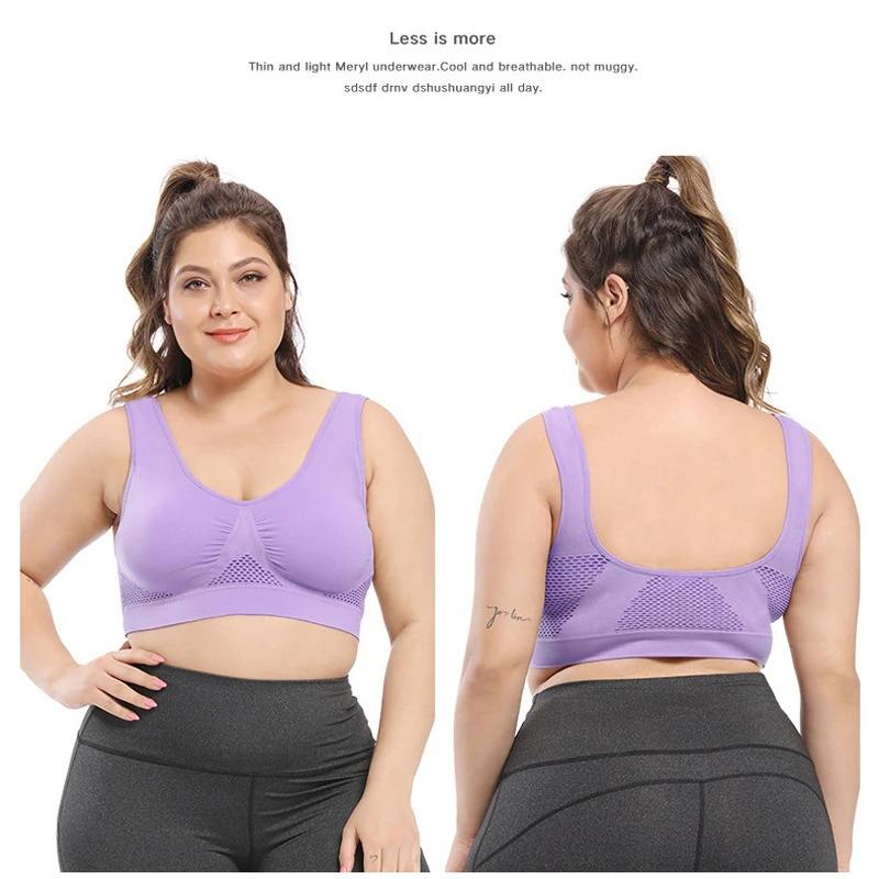 Σουτιέν σουτιέν χωρίς ραφή με μαξιλαράκια Μεγάλο μέγεθος 5XL 6XL Bralette σουτιέν Push Up για γυναίκες Γιλέκο ασύρματο ενεργό σουτιέν
