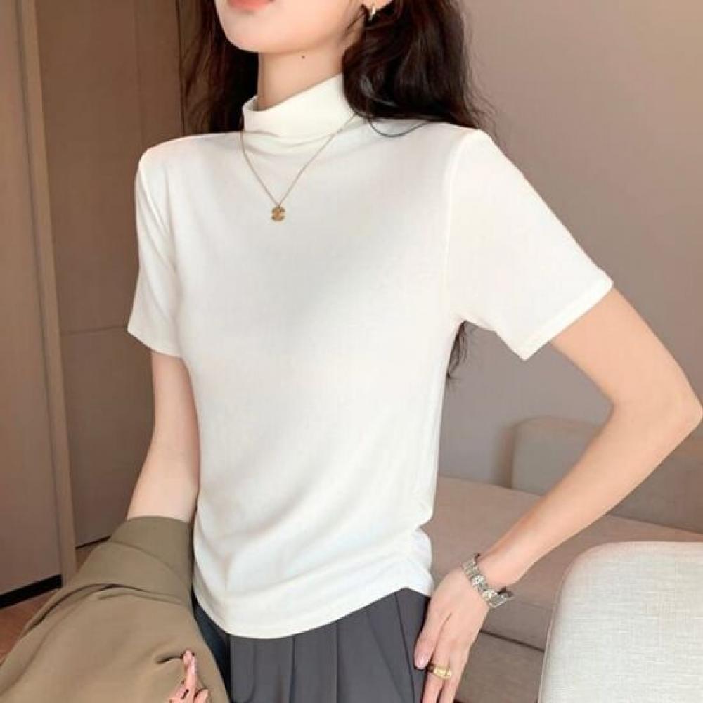 Navava Women Simple Daily Half Polo ShorT Sleeve T shirT nT2840 1+1
