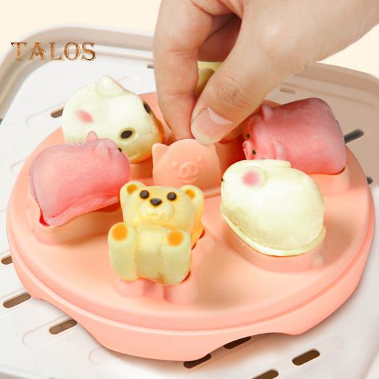 

Форма для выпечки на пару, легкая демонтажная форма для приготовления пищи без запаха, креативная форма для кексов с мультяшными животными, инструмент для выпечки