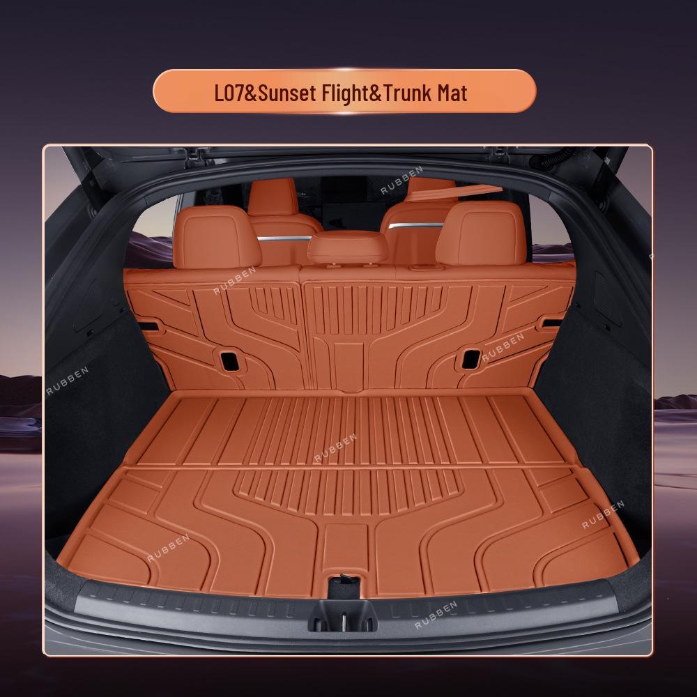Dark Blue TPE Full-Coverage Waterproof Floor Mats for S05/S07/L07