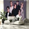 ENHYPEN Wall tapestry, aesthetic printed fabric blanket, suitable for bedroom, living room, and home decor.