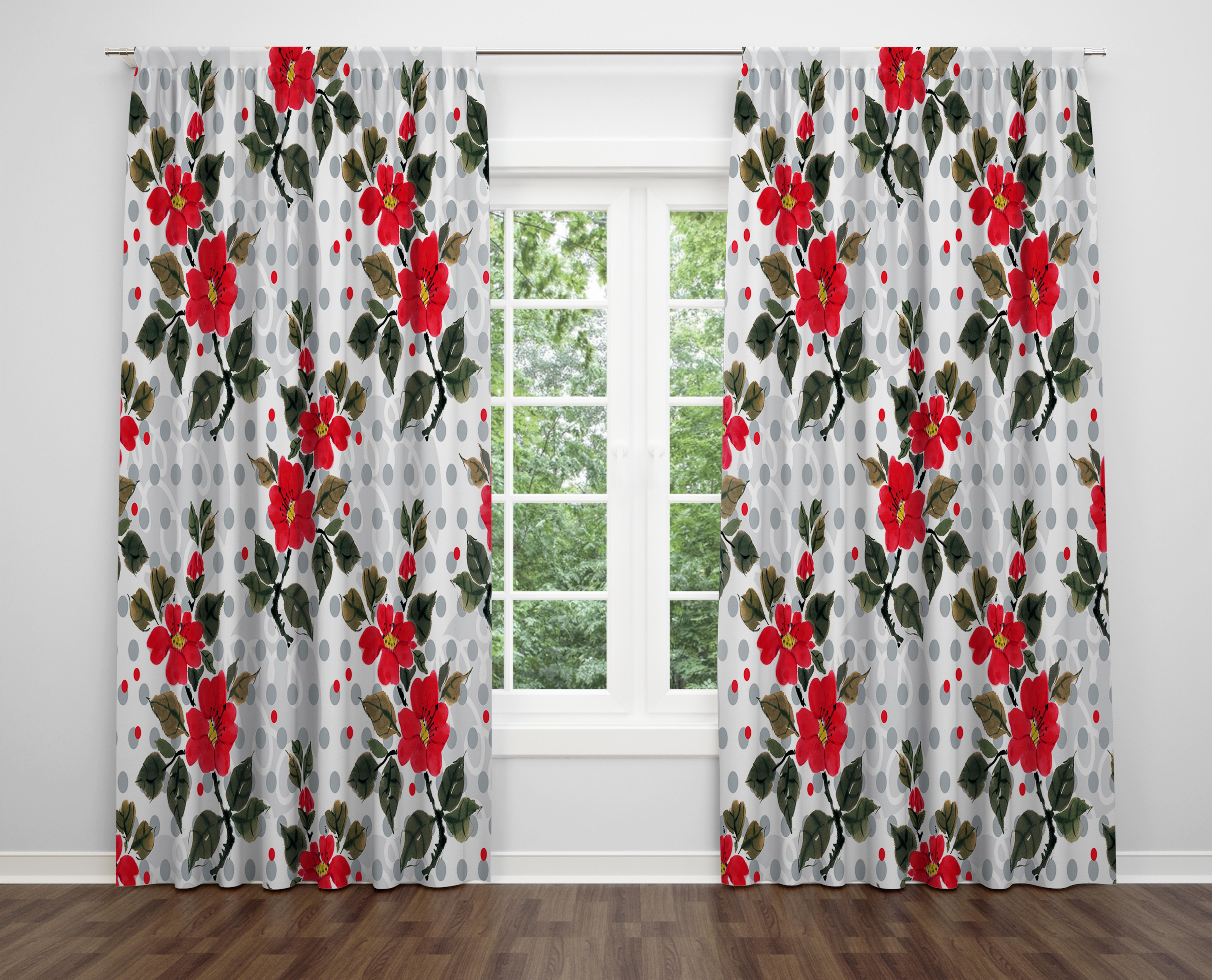 

Декоративний дизайн, високоякісна бавовняна тканина, ви можете вибрати одну або подвійну фіранку з крила 1 piece різнокольоровий