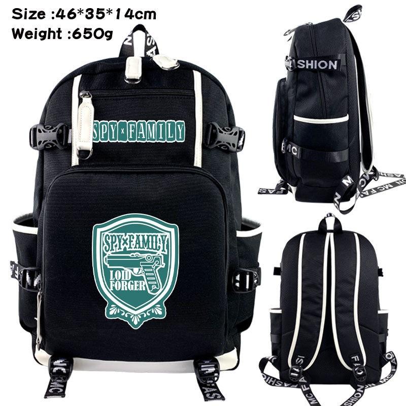 Spy Play House Anime Peripheral Printed Backpack Large Capacity Portable Backpack Student School Bag Outdoor Travel Bag