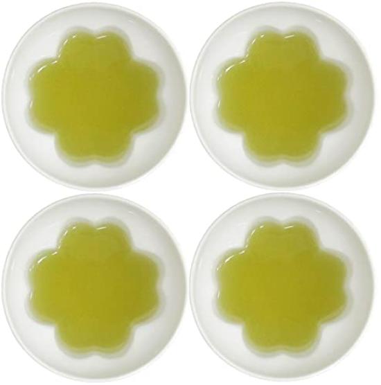 Pottery Clover Set of Outlet Made In Mino Ware Cat's Four-Leaf Teacups, 4, Included, Japan,