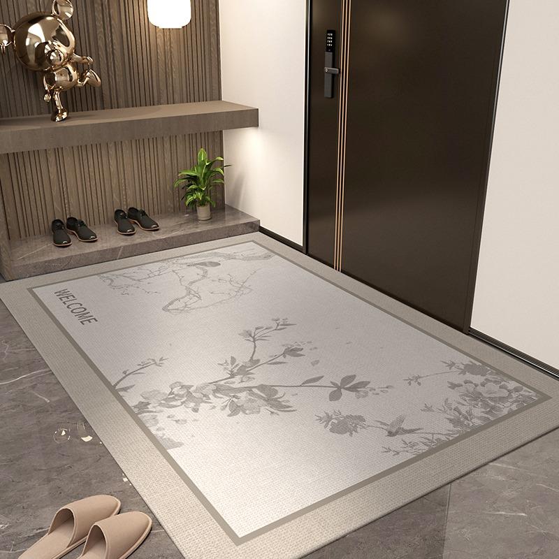 Entrance Door Mat Rectangular Doormat Hall Living Room Carpet  Modern Rug Home Decoration Non-slip Floor Mats
