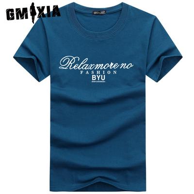 Herren Kurzarm Baumwoll T-Shirt Rundhals Halbarm Oberteil Mode Große Größe Herren T-Shirt Basis