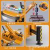 Huang Yem Construction Vehicle Toy, Crane, Construction Truck, Work Vehicle, Alloy Construction Car with Telescopic Boom and Light and Sound Effects,