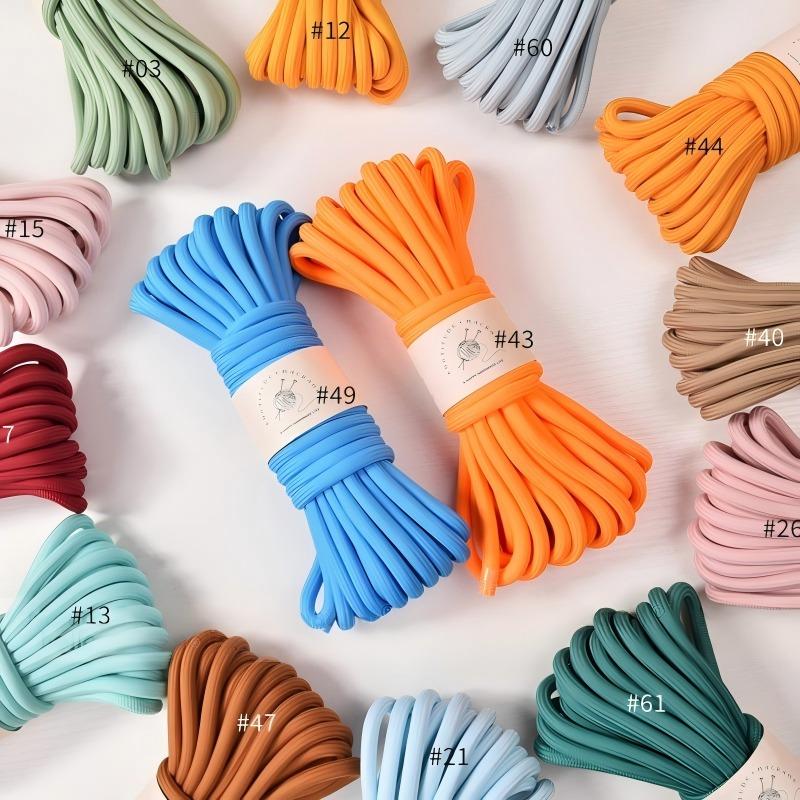 8mm Polyester Core Rope 5m Colorful Braided Cord for Pet Leash Making Rope Crochet Bag Strap Handmade Craft Clothing Accessories