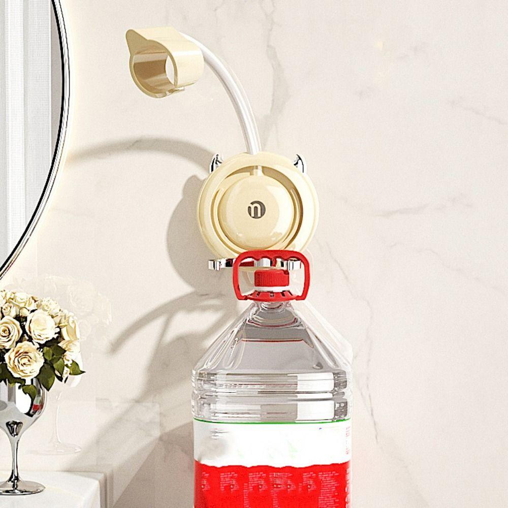 360° Adjustable Lazy Hair Dryer Holder Wall-Mounted Moisture-proof Bathroom Storage Rack Space-Saving Thickened