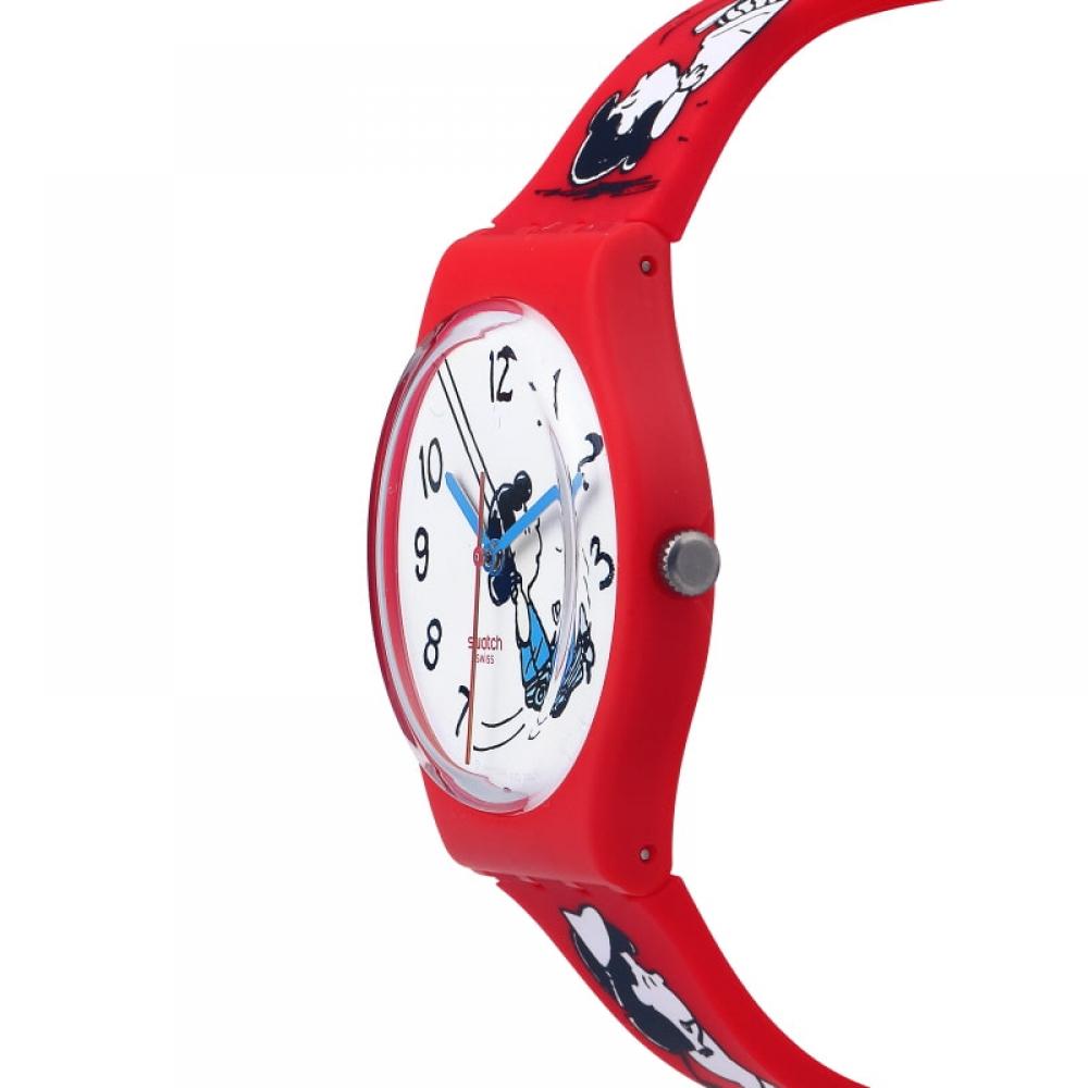 SWatch So28z106 Peanuts Klunk Urethane Watch For Public Use