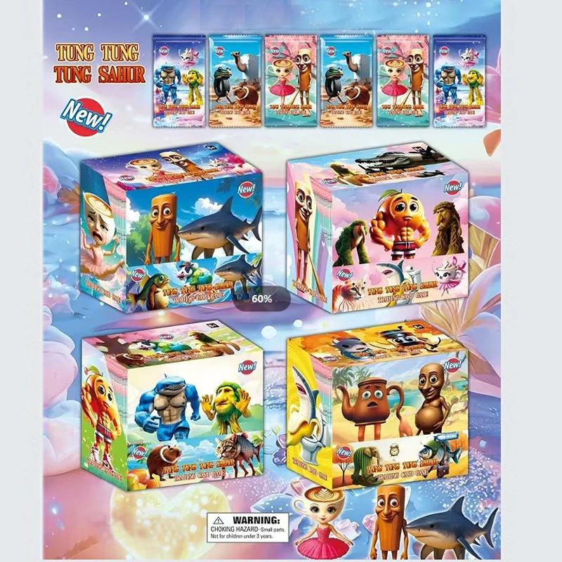 Non-Toxic 8/288Pcs Collection Cards Italian Brainrot Tungtungtung Sahur Tralalero Tralala-Children'S Card Game Toy Trading Cards Gift