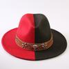 Popular European and American Classic Double-color Wide-brimmed Top Hat Men's and Women's Fashion OL Style Cowboy Hat Jazz Hat