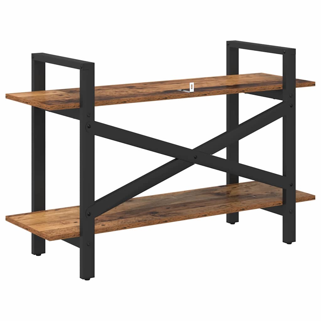Vintage Wood Bookshelf 100 x 33.5 x 64 cm Particleboard