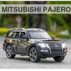 1/32 Scale Mitsubishis Pajero Suv Alloy Model Car Metal Diecast Vehicle Toy Model Collection Simulation Sound Light Toy for Kids Gift