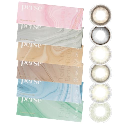 Yoshimichi Produced Color Contact Lenses Perse (Perth) One-Day 10-Pack Sunny Bear (Prescription) -0.75