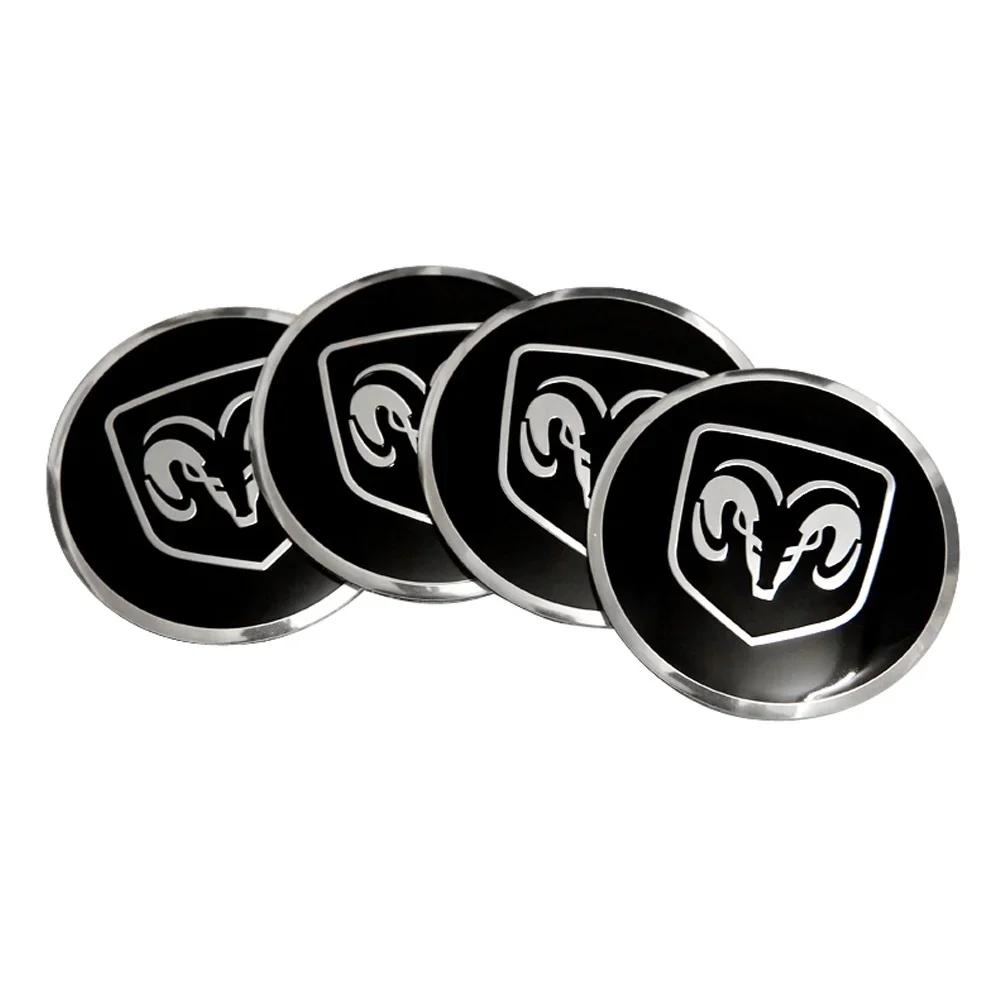 4PCS Alloy Car Wheel Center Emblem Hub Sticker for Dodge AVENGER CALIBER CARAVAN Challenger CHARGER DART NITRO RAM Accessories PP2