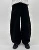 Mugeon Curved Low Balloon Cotton Pants _ Black