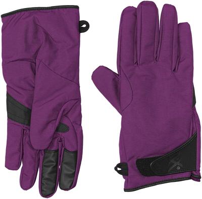 Foxfire Water-Repellent Unisex Gravel Gripper Warm Gloves, Purple, Japan Size M (equivalent To Japanese Size M)