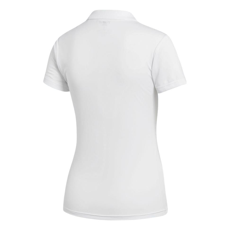 adidas Club Solid Color Breathable Short Sleeve Polo Shirt Women Tops White CE1480