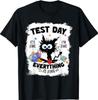 Test Day Funny Stressed Cat Teacher Student T-Shirt Unisex T-Shirt