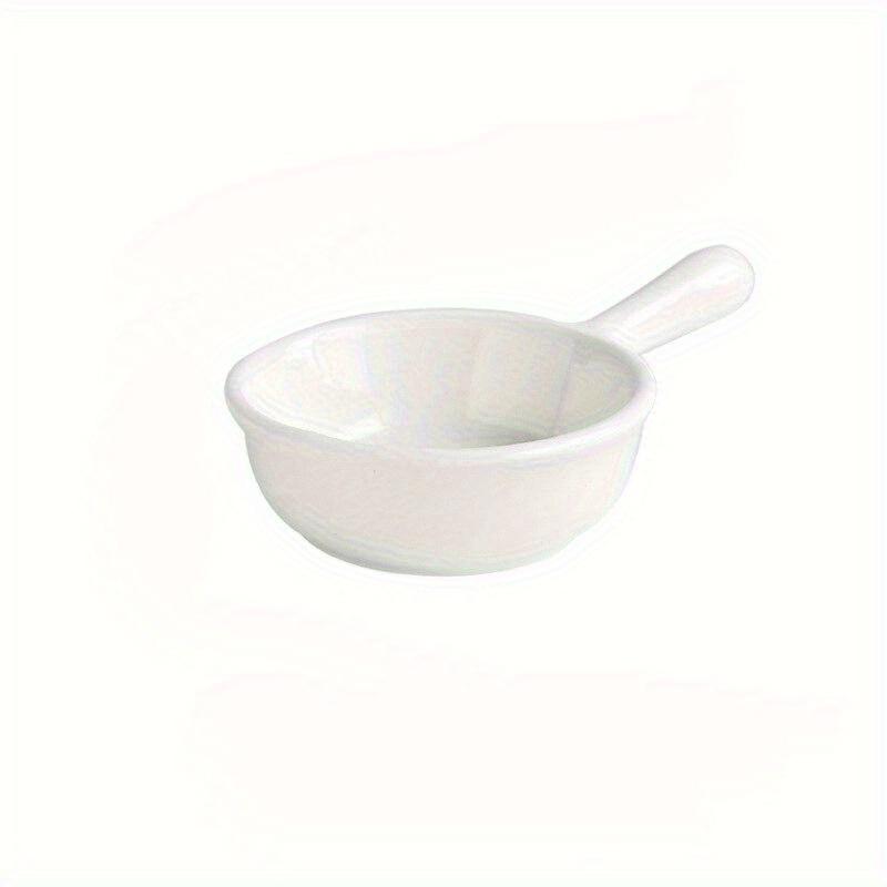 

Креативная мини-керамическая тарелка на выбор, японская столовая посуда, тарелка для приправ, тарелка с ручкой, емкость для соевого соуса и уксуса белый