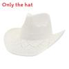 Fashion Woven Straw Hat With Wide Brim And Strap Decoration For Daily Wear