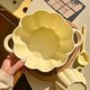 Linpan Pumpkin Ceramic Double-handled Soup Bowl Set
