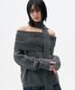 PLACE STUDIO Essential Soft Muffler Set Off-Shoulder Long Sleeve Knit_3 Colors