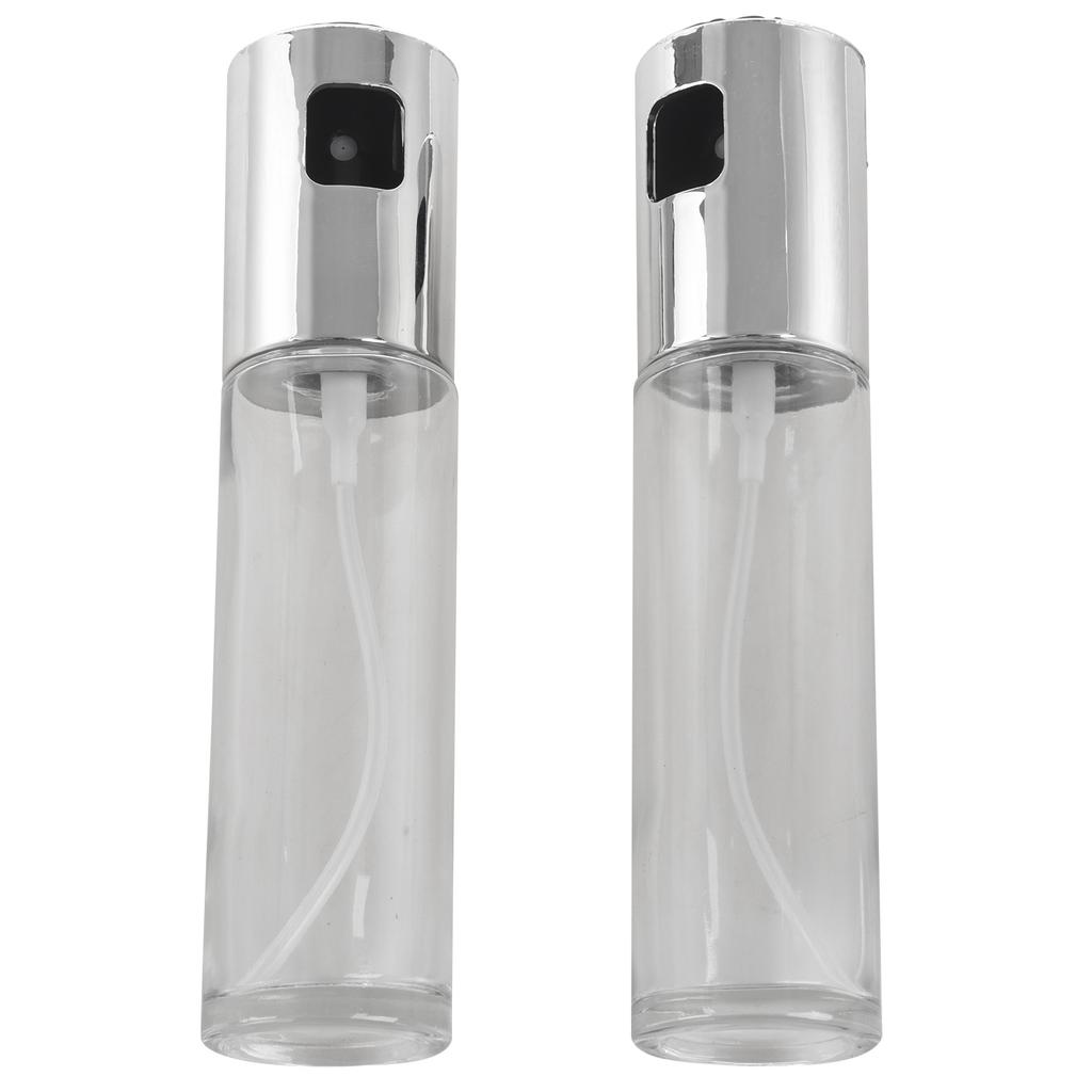 Buy 2PCS/Set Glass Oil Spray Bottle Pump Kitchen Olive Oil Sprayer