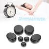 16Pcs/Box Hot Spa Black Basalt Circle Oval Shape Stone Essential Oil Volcanic Massage