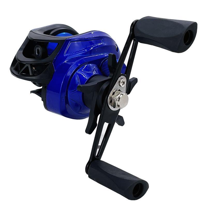 

Набор рыболовных катушек Viduka Anti-Explosion: Дальний заброс, конструкция с каплей воды для ловли черной рыбы, щуки и ловли с моста. 18+1 Metal Wire Cup-Left Hand синий