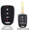 Silicone 3 Buttons Car Key Fob Cover Case Shell For Honda Accord Civic Crv Jazz Hr-V Hrv 2013 2014   Remote Holder