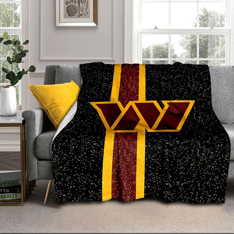 Redskins Football Club Design Portable Blanket/Soft Blanket Bedding Blanket Suitable for Travel Camping Living Rooms Offices Sofas Fan Gifts