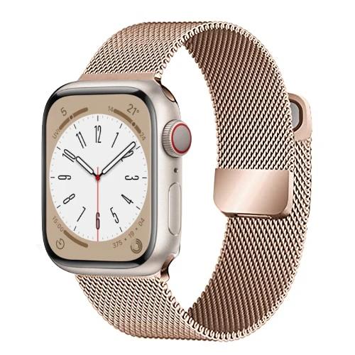 Milanese Loop Band for Apple watch Ultra 9 8 7 6 5 SE 45mm 49mm 44mm/41mm/40mm Metal Magnetic Strap iWatch 11 10 46mm 42mm Band