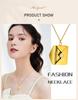 Customzied Envelope Locket Necklace Pendant For Women, Stainless Steel Love Letter Engrave Personalized Secret Message Jewelry