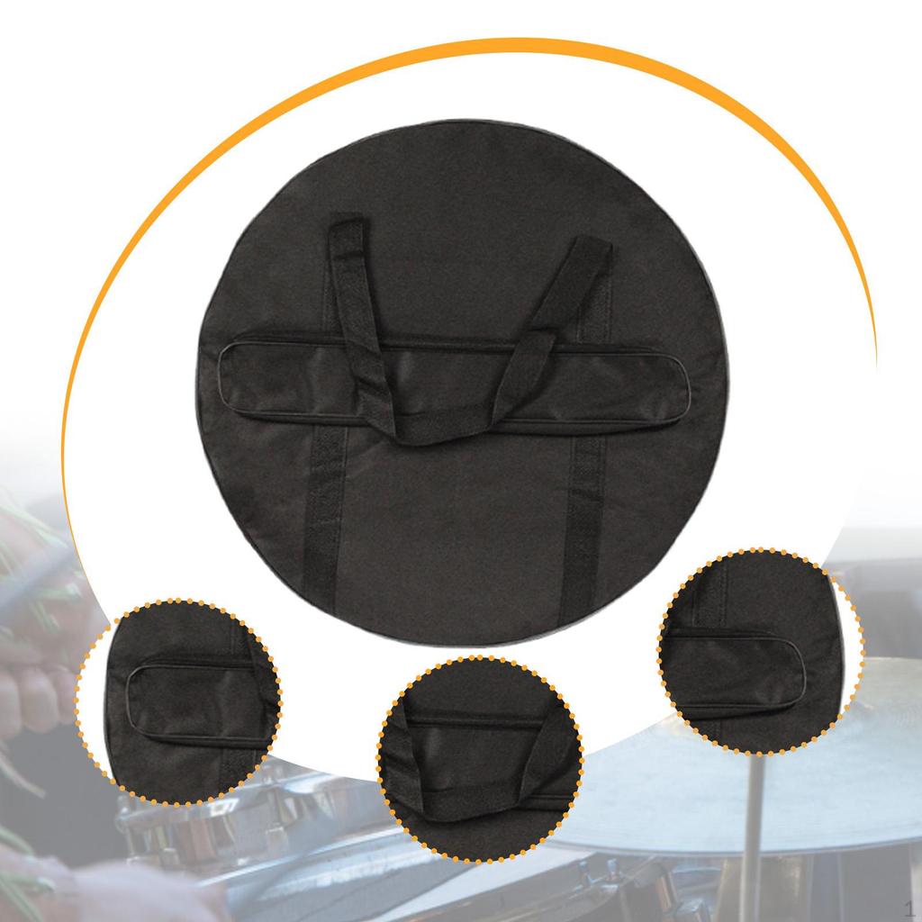 Cymbal Bag Carry Case Side Pocket Storage Gong for Stage Show Concert Live