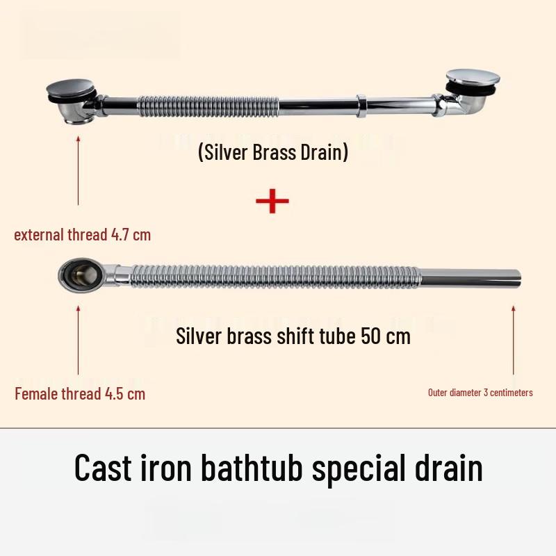 

Bathtub Drainer with Displacement Pipe