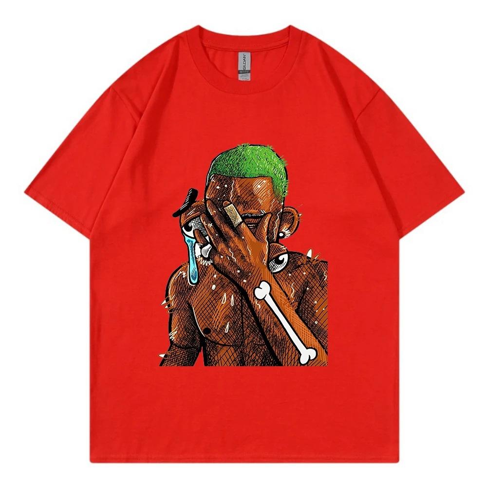 American Street Retro Rap T-shirt Hip-hop Style Men's T-shirt Summer Fashion New Retro Fashion Men's and Women's Streetwear Tops