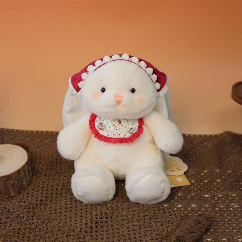 Plush Rabbit Toy With Soft Short Pile Material For Kids And Teens Gift