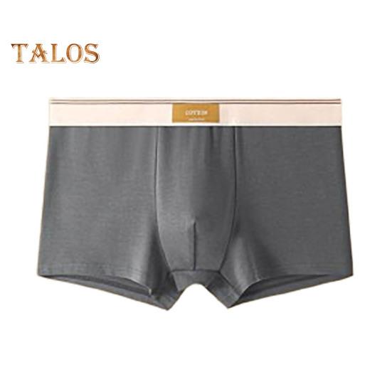 Men Boxer Underwear Mid-rise Wide Elastic Waistband Patchwork Color U-Convex Shorts Briefs Breathable Panties