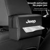 Car Tissue Organizer Bag Paper Towel Storage Box Accessories For Grand Cherokee Wrangler JK Gladiator Compass Renegade Patr