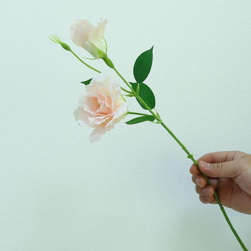 3Pcs Simulated 20.47 inch Silk Cloth 2 Platycodon Green Plants for Outdoor Courtyard Festival Ceremony Decoration