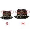 Punk Top Hat Lady with Compass Gears Goggles Compass Head Wear Cosers Costume Accessories for Industrial Age