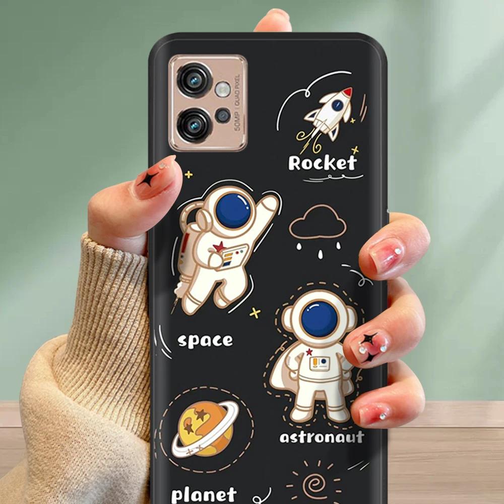 Für Motorola Moto G32 Handyhülle Mode Weiches Flüssigsilikon Vollschutz Rückabdeckung Für Moto G32 MotoG32 G 32 Funda Schalen
