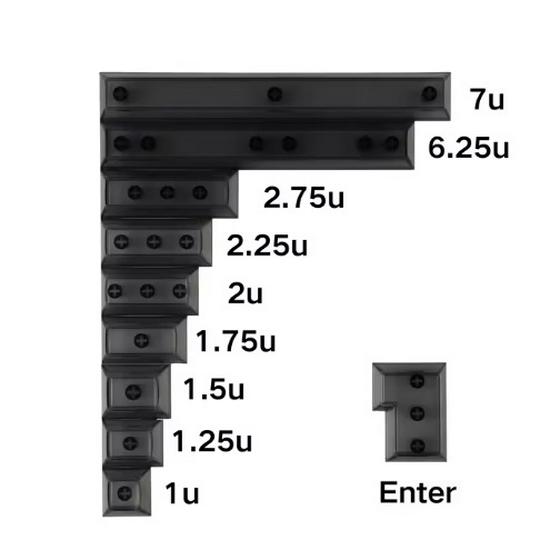 

DSA Frosted Chrysanthemum Keycaps - Transparent, Various Sizes Black Transparent 1x