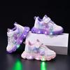 Kids' Cartoon Luminous Sports Shoes - Spring/Autumn 2025 Princess-Style Comfortable Casual Running Sneakers
