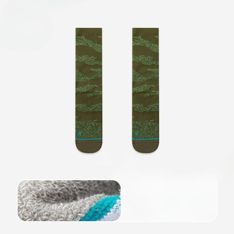 Male Autumn Professional Outdoor Sports Running Towel Bottom Sweat Absorption Shock Inhibition Tube Socks
