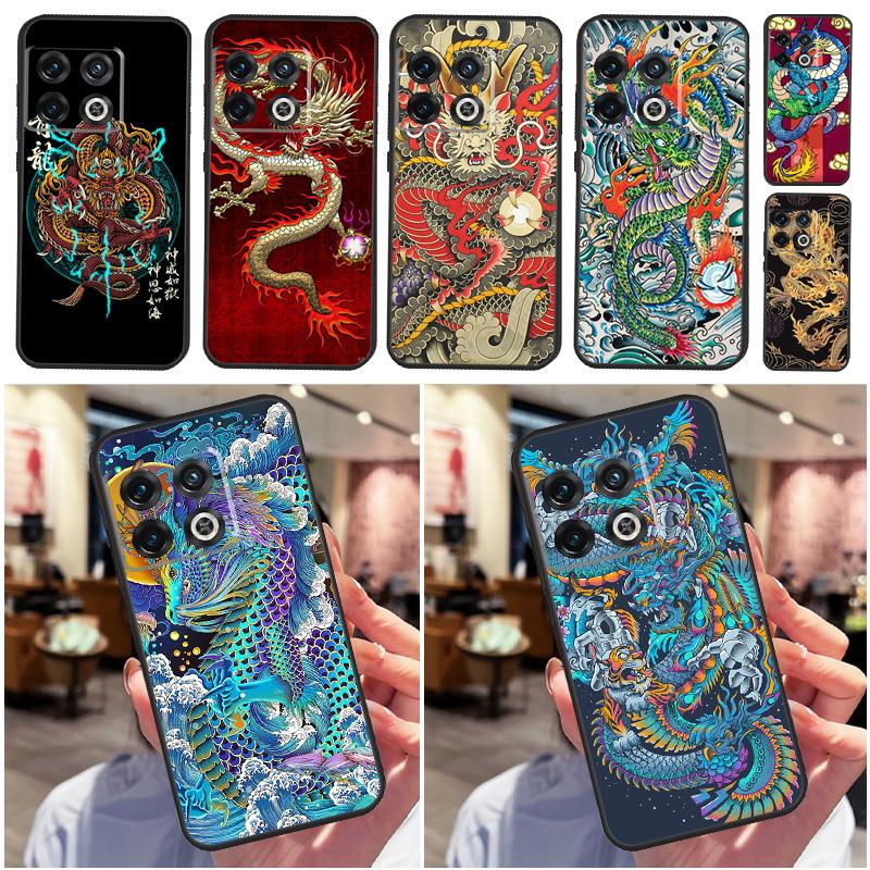 Fashion Chinese Dragon Cover For OnePlus 8T 10T 13 13R 12 12R 11 10 Pro OnePlus Nord CE 4 2 3 Lite N30 N20 N10 Case